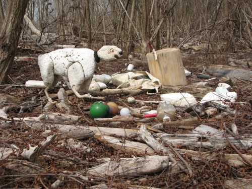 Styro Hound, in process, 4/11