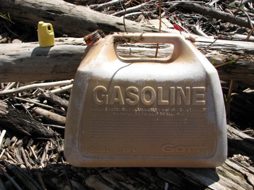 full size and mini gas containers, 4/09