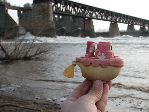 toy boat superimposed, 5/09