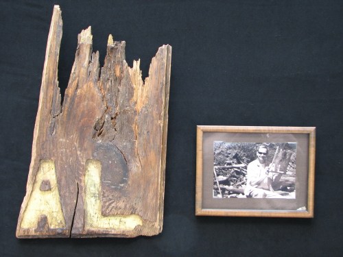 I Found Al by the River sign