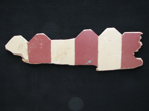 red and white stripe painting