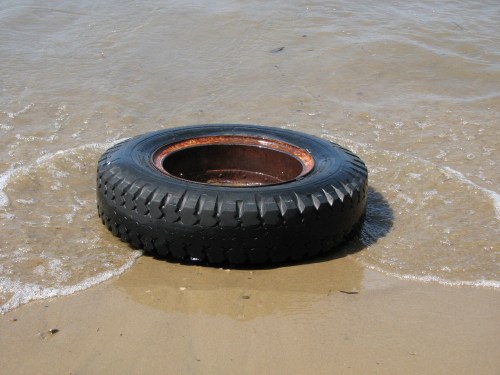 Beached tire