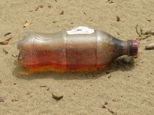 old plastic coke bottle