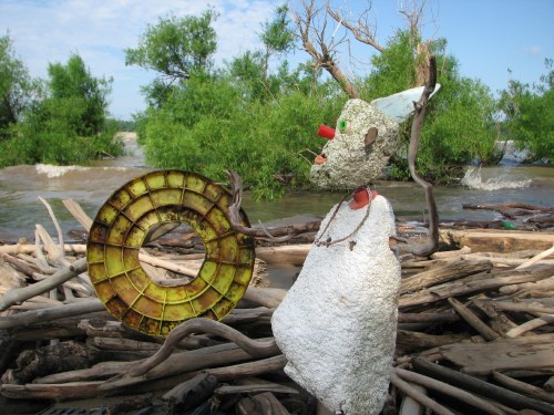 Figure with River Sun Disk, 6/09 Figure with River Sun Disk, 6/09