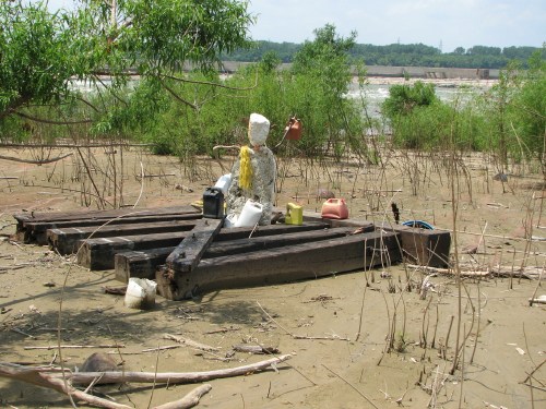 Jug Man, back view, Phase III, 6/08