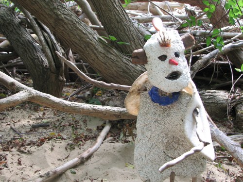 native man, detail, 7/09