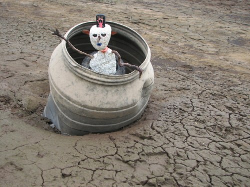 Figure in a barrel, 7/09