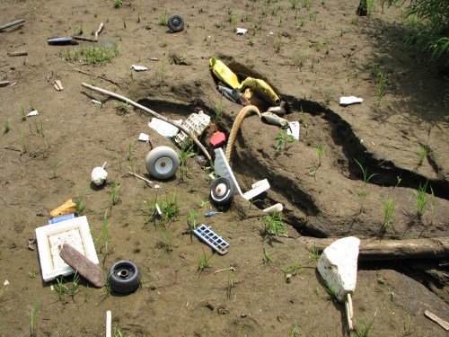 Destroyed machine and operator, 7/09