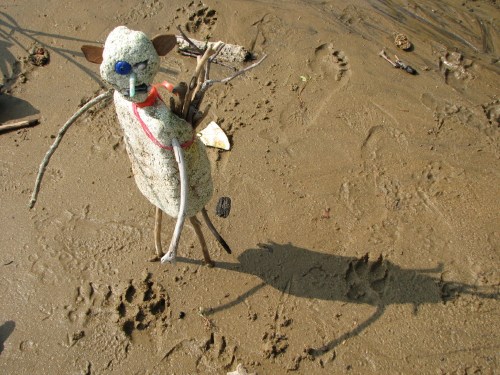 Woodsman with tracks, 8/09 Woodsman with tracks, 8/09