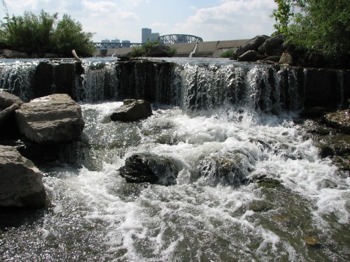 At the "Falls", facing east, 8/09 At the "Falls", facing east, 8/09