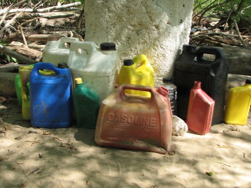 gas can among friends