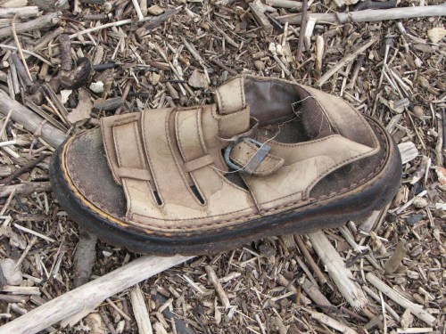 lost leather sandal