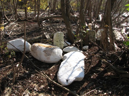 studio back view with large Styrofoam, 11/09