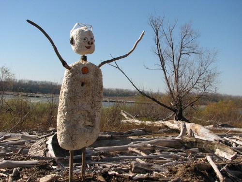 Figure with Glasses on head, 11/09