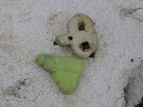 squirt gun and Styrofoam, 1/2010