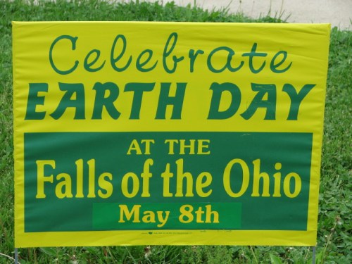 Earth Day sign, 5/2010