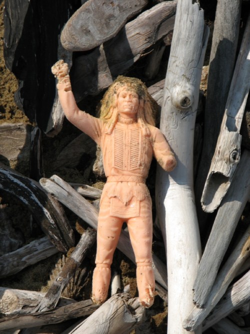 plastic toy Indian, 8/2010