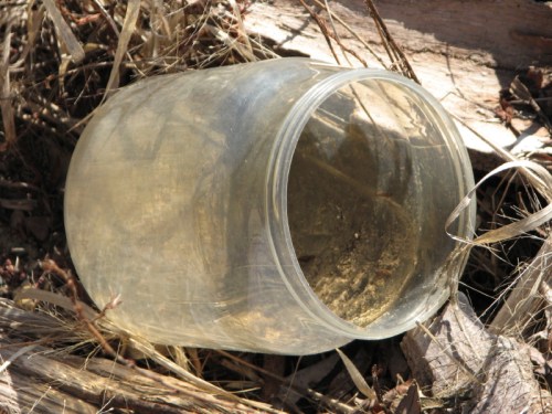 clear plastic jar, 2/2011