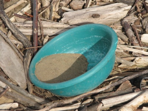 green bowl with sand, 2/2011