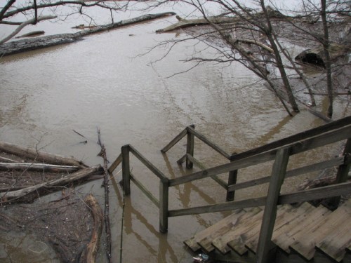 stairs to the river, 3/2011
