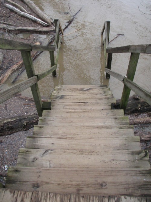 Staircase to the Ohio River, 3/2011