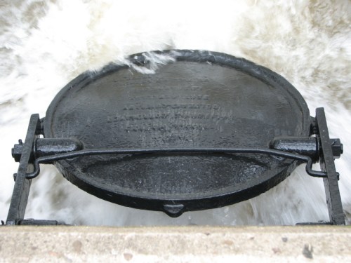 iron sewer cover, 3/2011