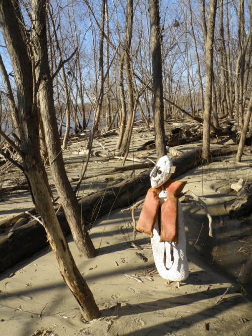 Figure with life vest, Dec. 2011
