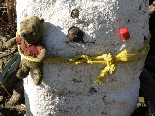 Styro-Snowman detail, Dec. 2011