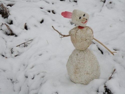 Blanche in the snow, Dec. 2012
