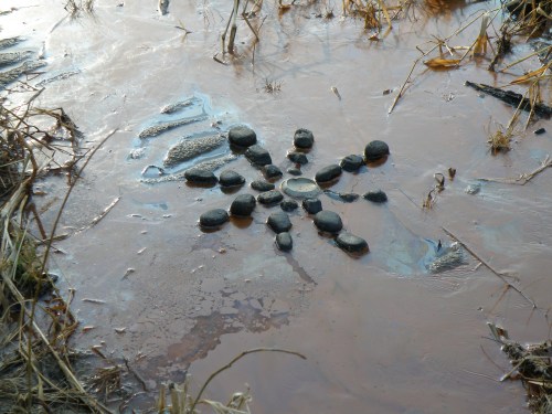 coal flake in water, 2012