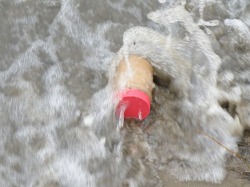 jar of peanut butter washing ashore, Jan. 2013