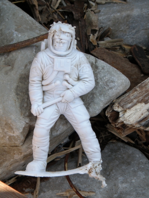 white plastic astronaut, Feb. 2013