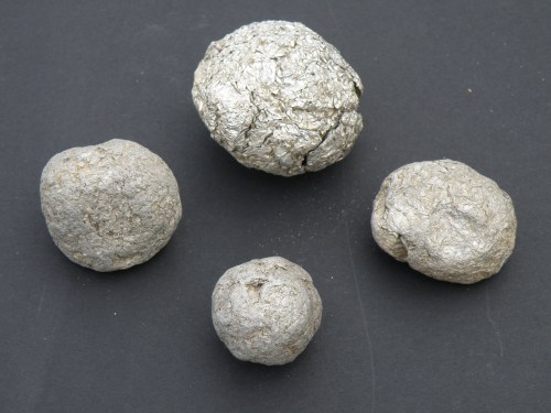 compressed aluminum foil balls