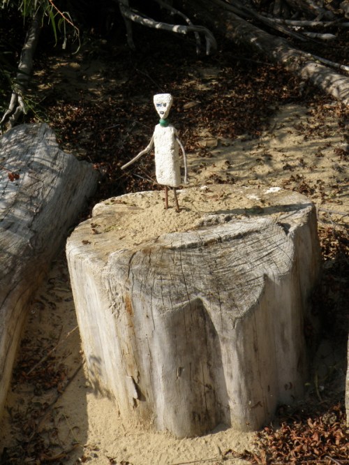Styrosian on tree stump, March 2013