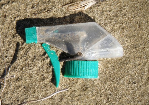 green and clear plastic trigger, March 2013