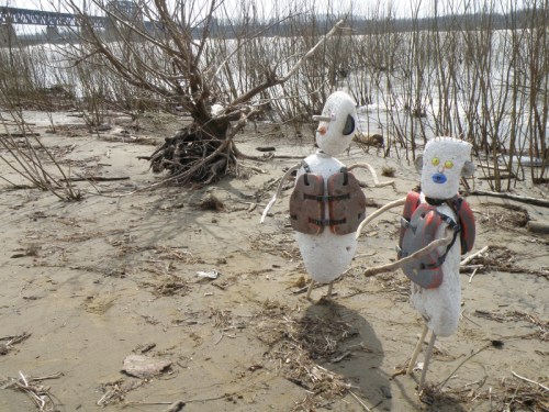The Flood Brothers at the Falls of the Ohio, April 2013