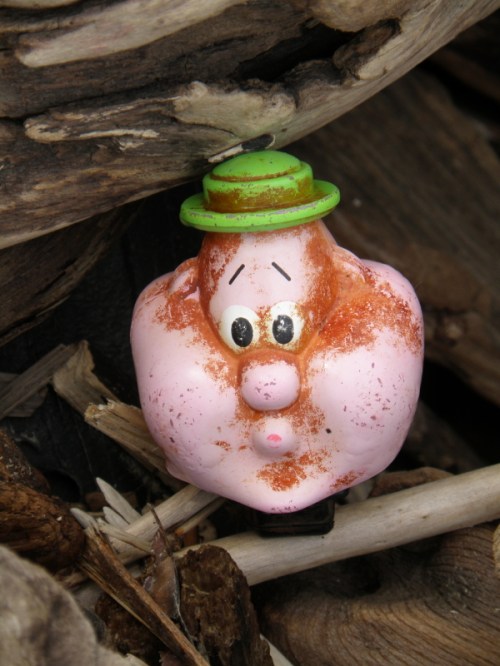 unknown plastic character head, May 2013