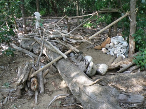 The Big Guy with Pencil-thin Mustache at the studio, Falls of the Ohio, June 2013