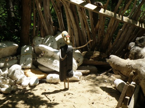 Falls black styrofigure, July 2013