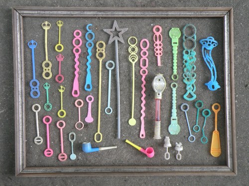 Soap Bubble Wand Collection, Falls of the Ohio, Sept. 2013