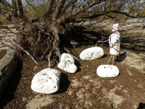 Styro-figure with large foam sections, Nov. 2013