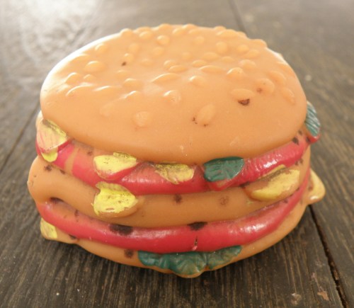 plastic hamburger two tomatoes_1_1