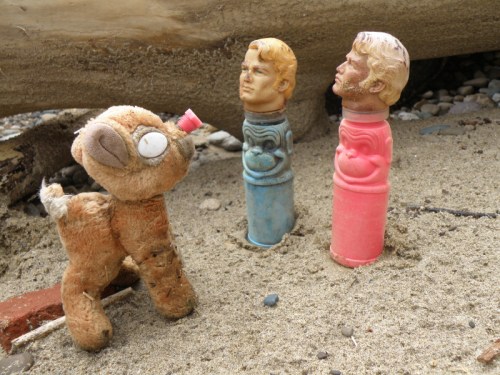 Rudolph with Primate Twins, Dec. 2013