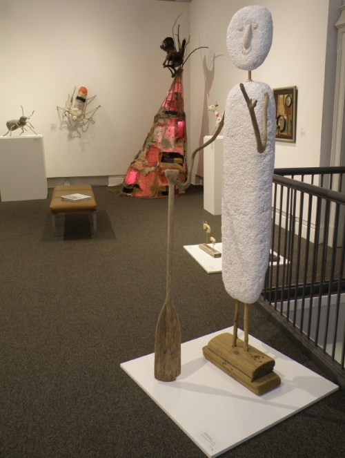 Installation view with "Cycladic Oarsman", Jan. 2014