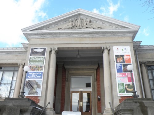 Carnegie Center for Art and History facade, New Albany, IN, Jan. 2014