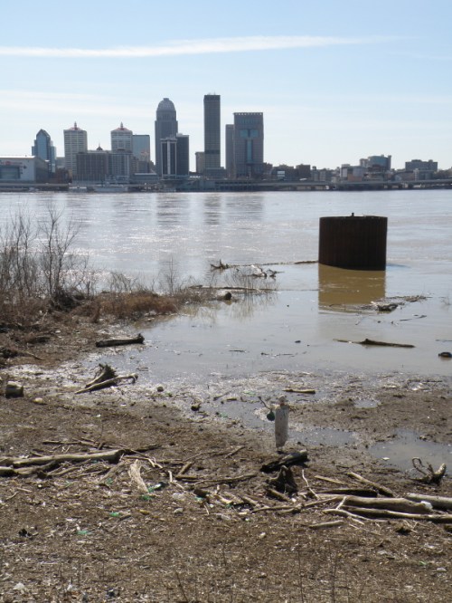 Looking toward the skyline of Louisville, Late Feb. 2014