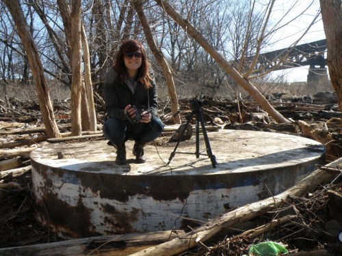 Taylor at the Falls of the Ohio, April 2014