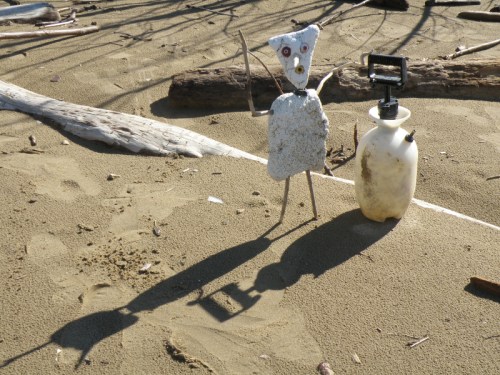 Mr. Mosquito Nose and plastic sprayer, April 2014