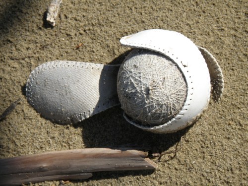 baseball losing its cover, May 2014