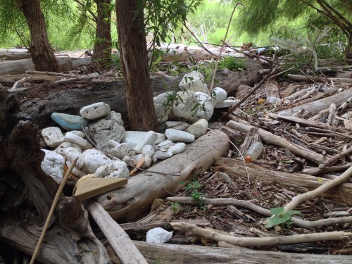 My stash of found art materials, Aug. 2014